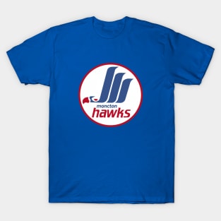 Defunct Moncton Hawks Hockey 1987 T-Shirt